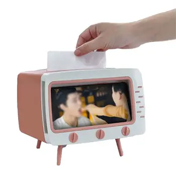 New popular TV tissue box mobile phone storage multi-functional creative tissue box car tissue box