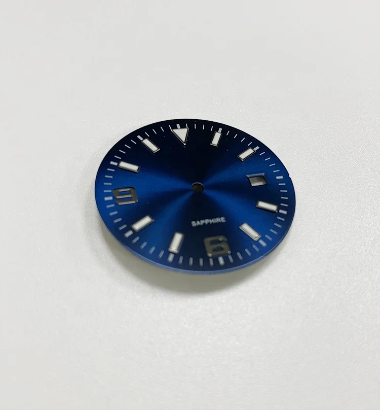 Zifferblatt 28,5mm Mit Diamantindizes Für NH35 Uhrwerk – Mechanische Taucheruhr Optik