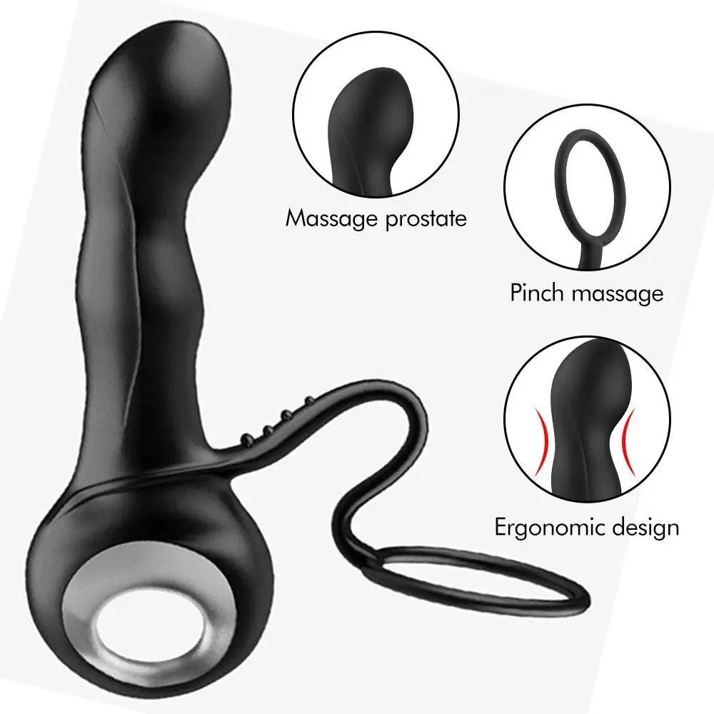 comment utiliser un vibromasseur Vibromasseur Prostate Et Anneau Retardateur - 10 Fréquences - USB