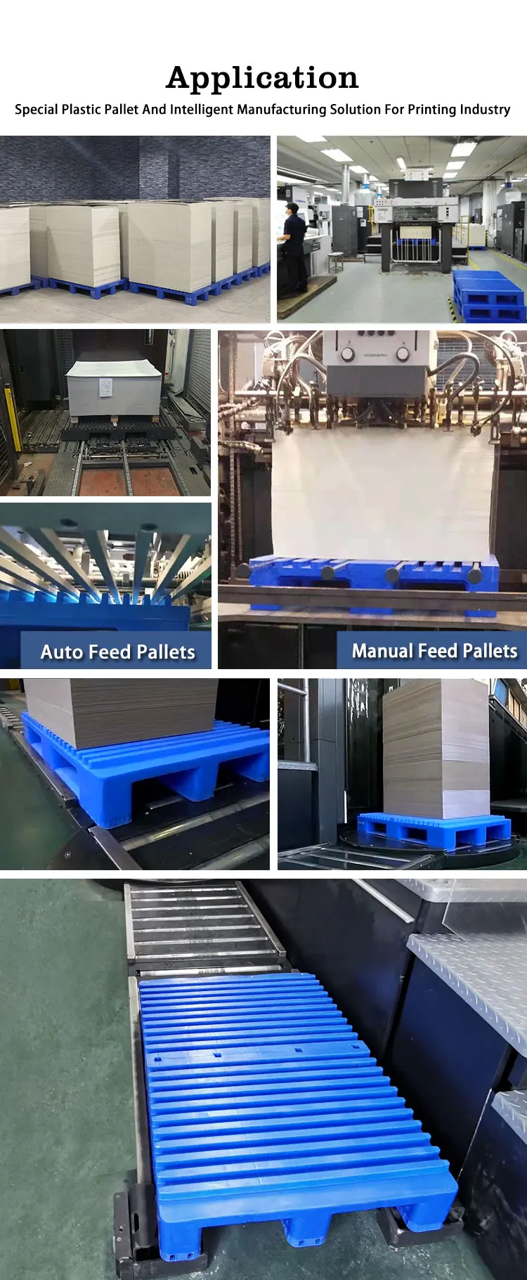 Factory direct sale deck lok pallet for safety stacking system plastic pallet under deck handholds 