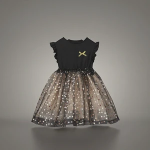 Summer Princess Gown Korean Version Super Fairy Air Gauze Skirt for Kids Cotton Party Dress Chiffon Fabric Clothes for Kids