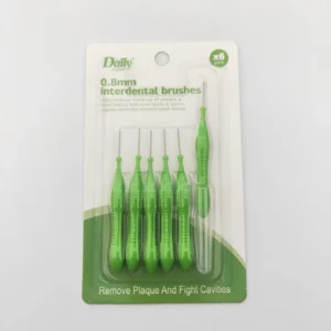 Daily Care CE FDA Certificate I Type Soft Anti-slip TPE Handle Interdental Brushes for Teeth Gap Cleaning Free Sample