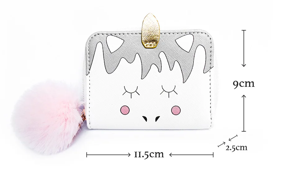 Оптовая продажа от производителя, миниатюрный детский блестящий кошелек Seaygift для монет с милым единорогом, блестящий кошелек из искусственной кожи для кредитных карт, кошелек, сумка для денег для девочек