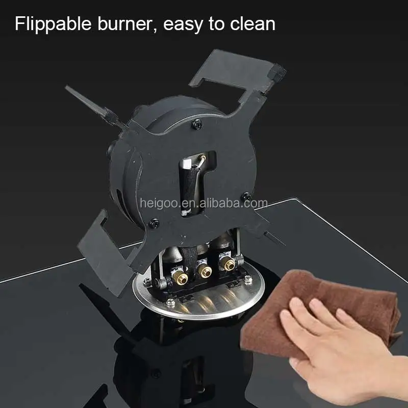 Modern Stainless Steel Foldable Gas Stove Cooker Hob Double Burners