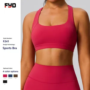 Custom High-Quality Quick-Drying Breathable Yoga Bras Horseback Open Back Sports Tank Tops Women Gym Sports Running Sports Bras