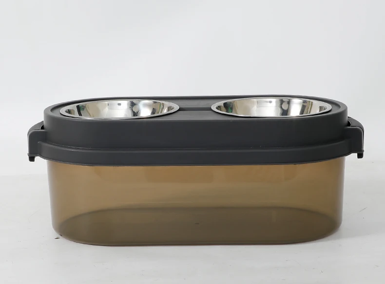 NEW Pet Bowl Storage Bucket cat Food Dog Food Preservation Moisture-proof Dry Storage Bucket and Bowl Two in One manufacture