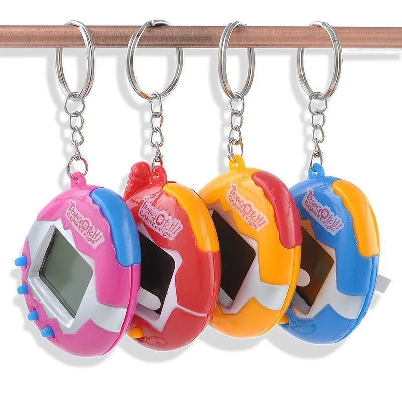 Прозрачные электронные питомцы Tamagotchi 90S 1 шт. ностальгические 168 в одном виртуальные цифровые забавные игрушки для