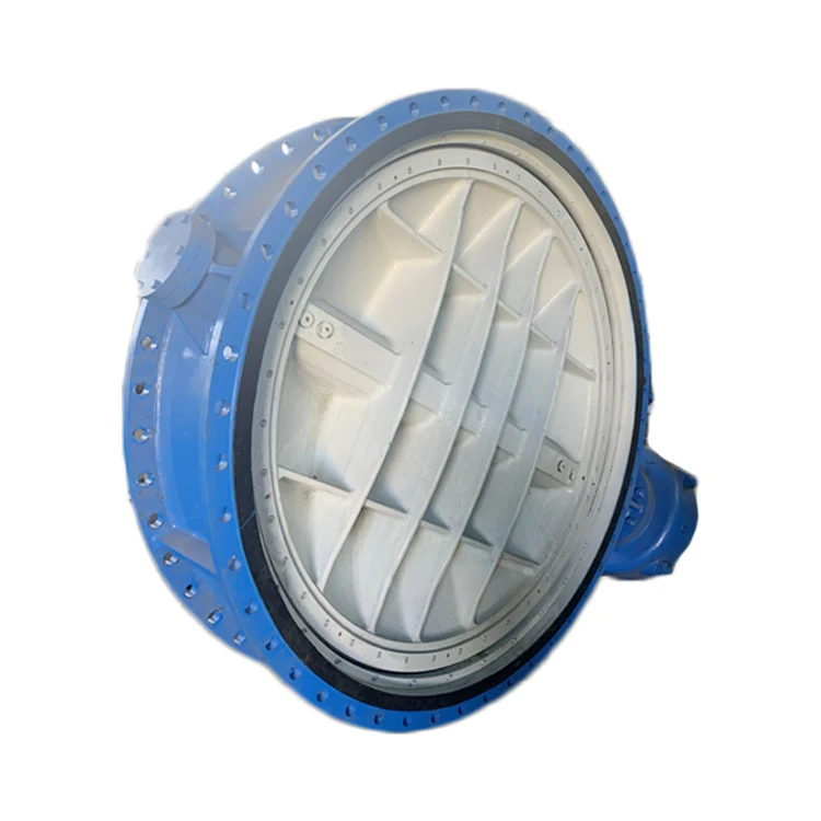 BS AWWA DN150 Manual Power Flanged Soft Sealing Double Eccentric Flange Butterfly Valve