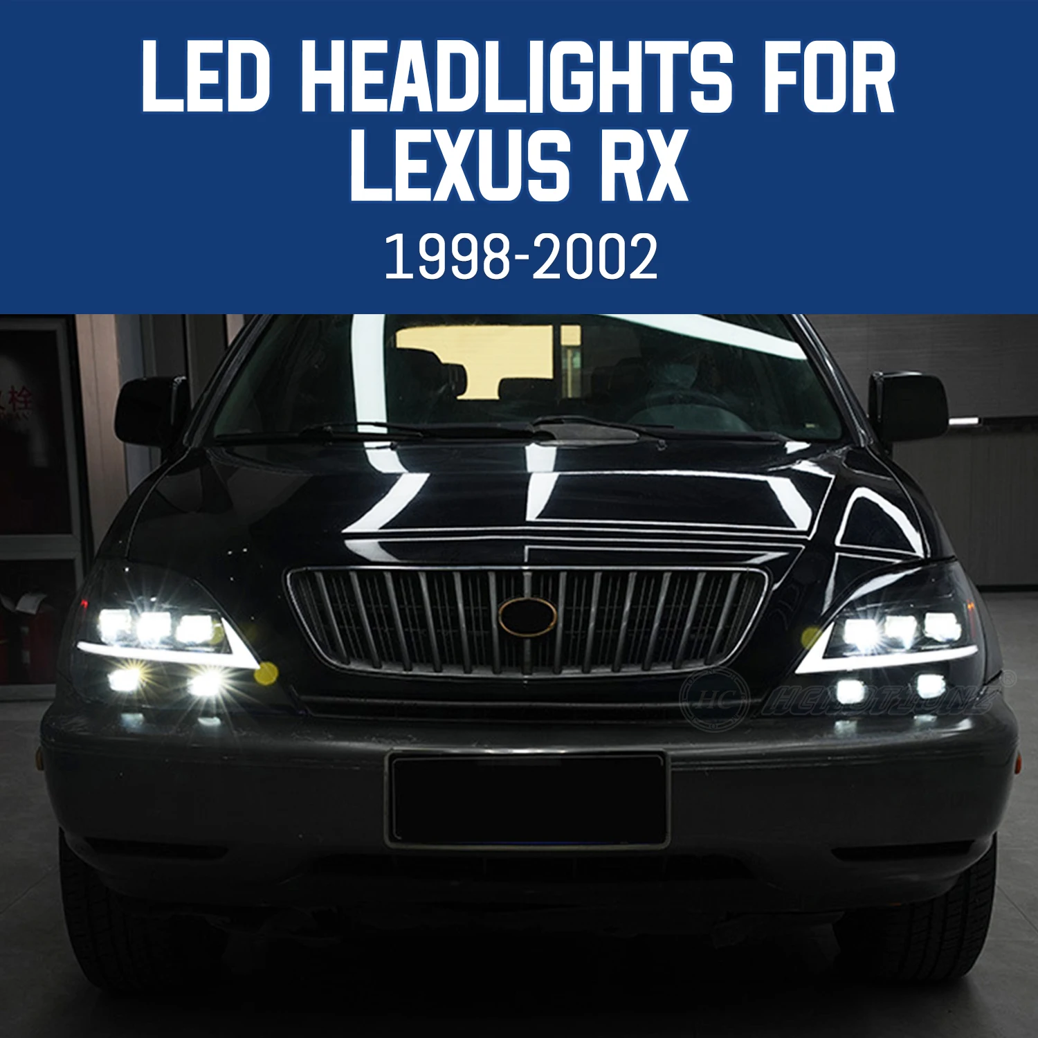 HCMOTIONZ LED Head Lights for Lexus RX330 RX350 Rx400h