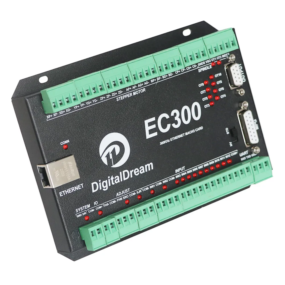 Digital Dream Mach 3 CNC Controller EC300 3Axis Breakout Board With Ethernet Communication  for Wood CNC Router