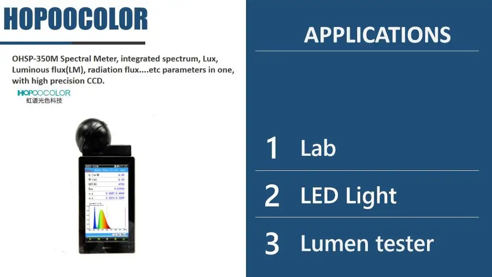 OHSP350M ручной спектрометр, лазерный спектрометр, люминометр с интегрирующей сферой