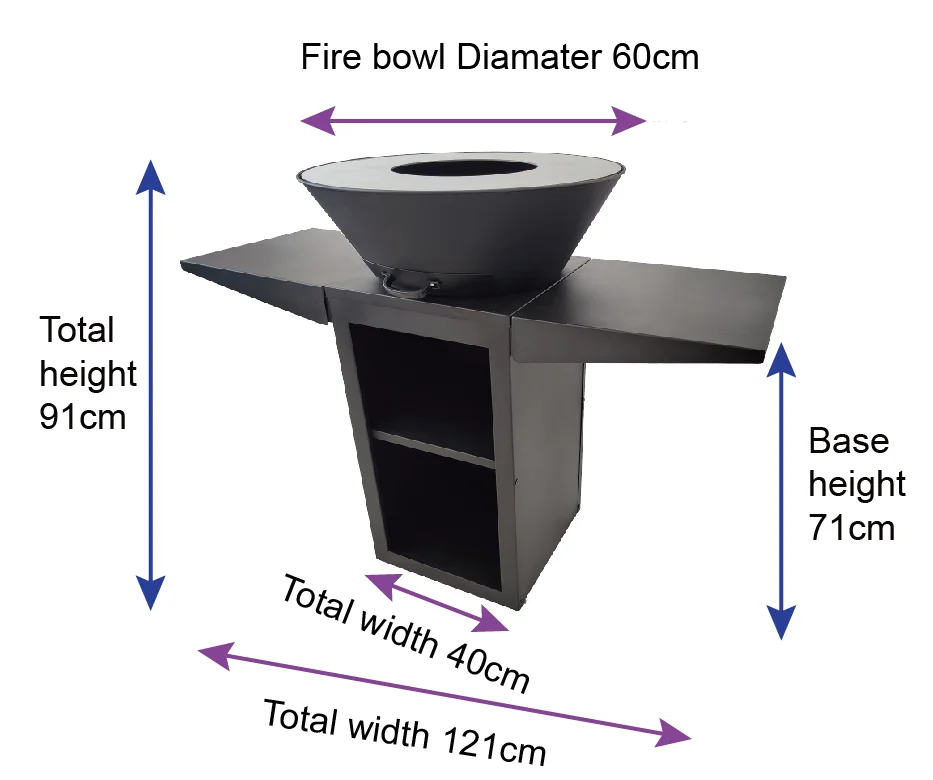 Bbq Corten Steel Corten Steel Fire Pit Bbq Fiq Xl Outdoor Bbq Corten