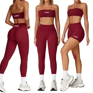 High Quality Custom Logo Print Yoga Suit Women's Outdoor Active Fitness Sports Bra & Leggings Set Four-Way Stretch Quick Dry