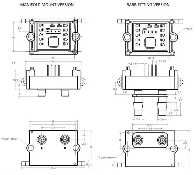 Mems Differential Pressure Sensors Mdp200 Series Buy Mems