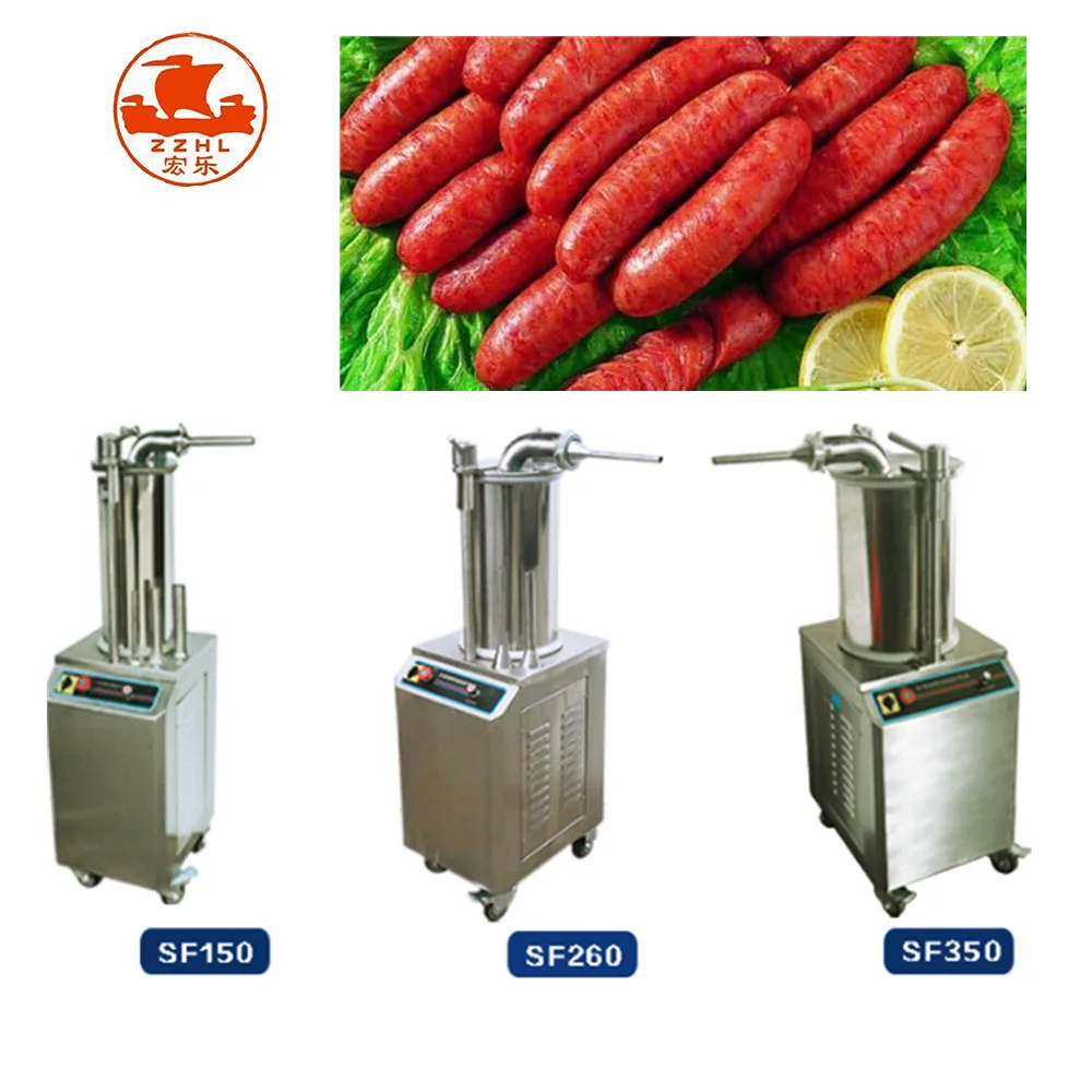 High Quality Automatic Churrera Machine Sausage Filler With Twister 35L Hydraulic Sausage Filling Making Machine Meat Extruder