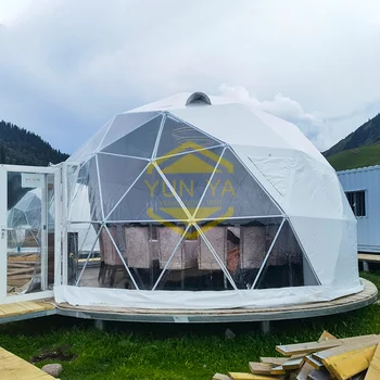 Exclusive Design 5m 6m 7m Diameter Geodesic Dome Houses Outdoor Round Tent For Camp Resorts