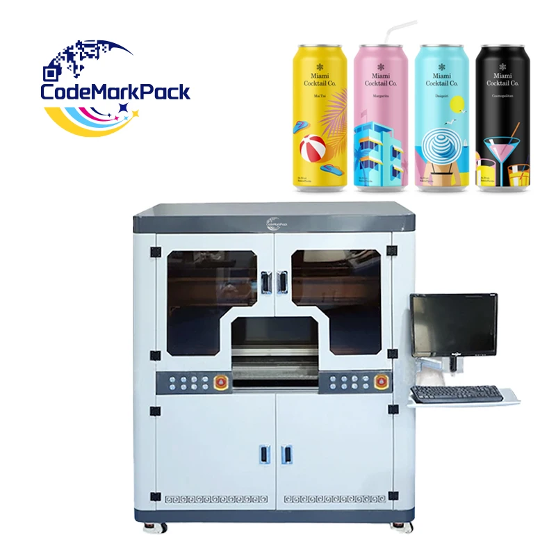 New Cylindrical Uv Inkjet Flatbed Printer With Rotary for Tumbler Cup ...