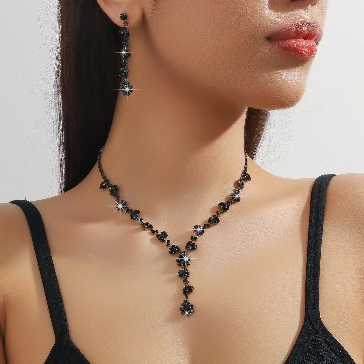 Luxury Bridal Crystal Rhinestone Jewelry Set