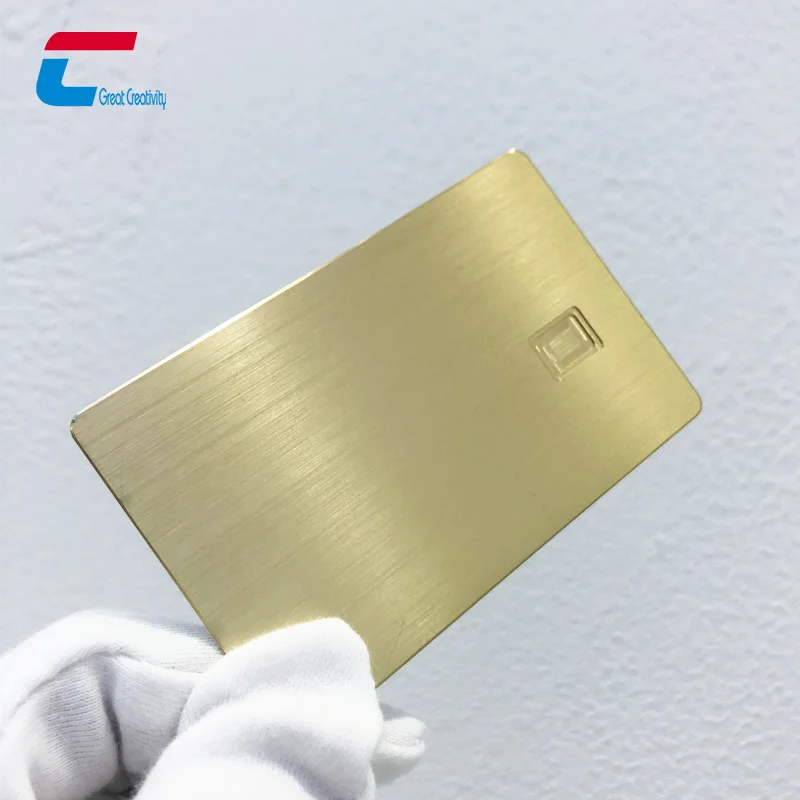 Custom Blank EMV Chip Slot Metal Credit Cards Stainless Steel Metal Credit Magnetic Stripe Card