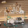 2-tier transparent countertop shelf