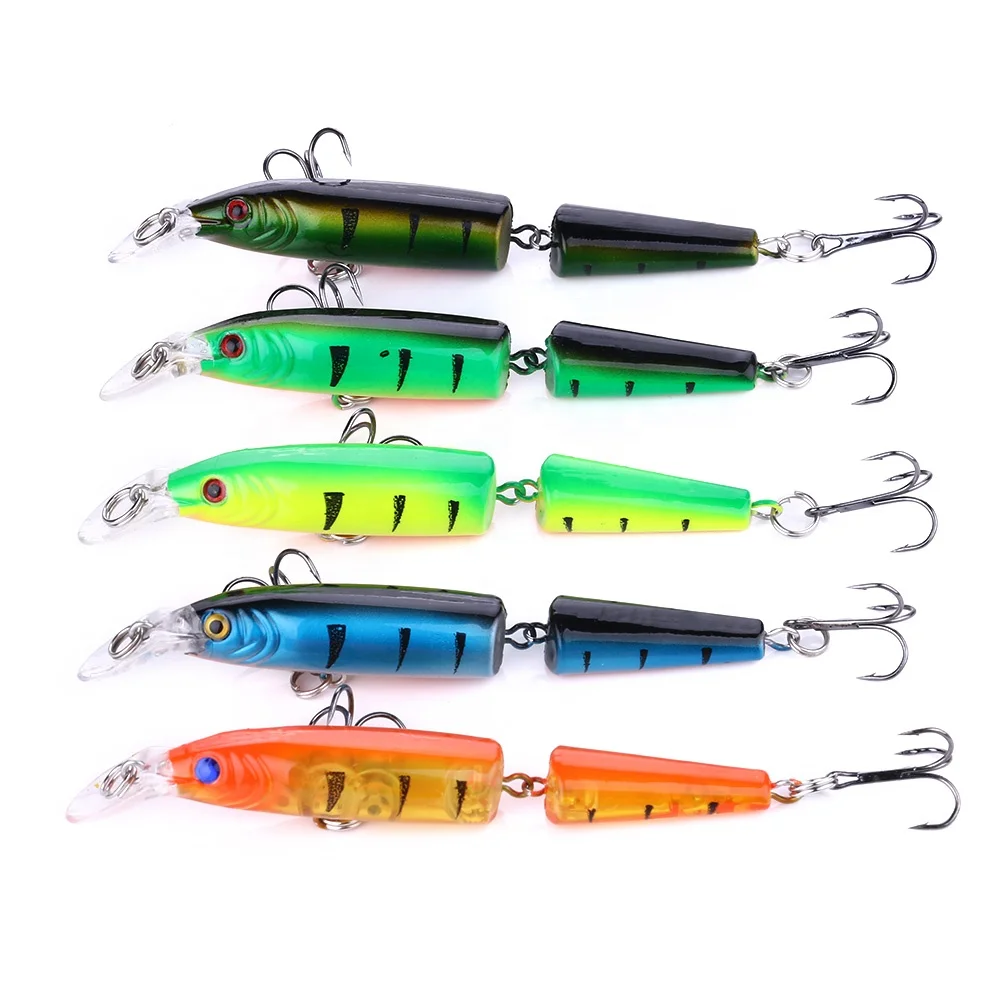 Multi Section Fishing Lure - 2 Segments for Bass Fishing Multi Section Fishing Lure - 2 Segments for Bass Fishing