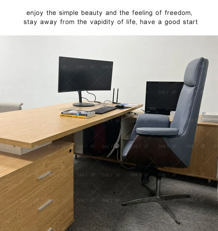 Factory Sales Swivel Office Chair Meeting Room Ergonomic Conference Chair PU Leather Lifting Computer Chair for Working at Home