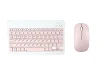 Teclado rosa + ratón recargable