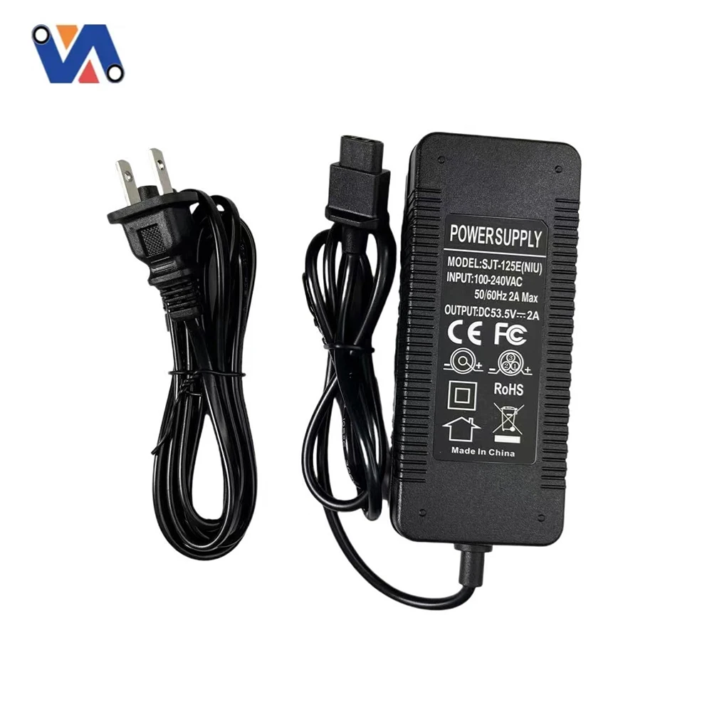 Prodrocam Chargeur 53,5 V 2 A pour NIU KQi3 Pro / Max / KQi2 / KQi2 Pro - 46,8 V pour scooter électrique