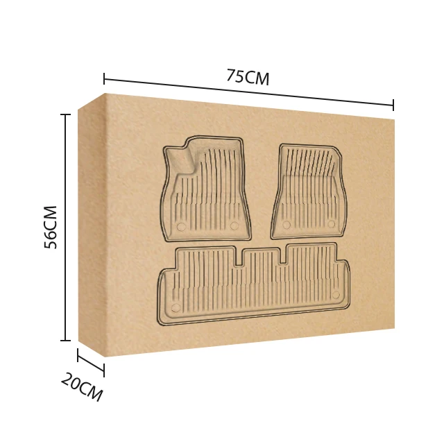 All Weather 3d Tpe Car Floor Mats Customize Logo Waterproof Carpet For