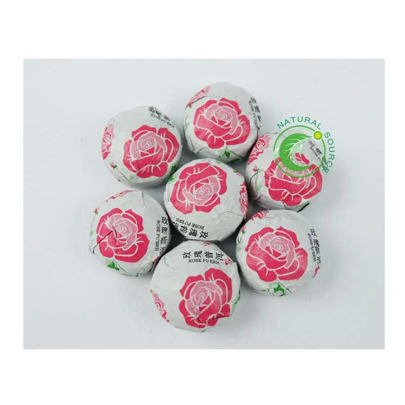 Menghai Rose Flavored Pu-erh Mini Tuo Tea