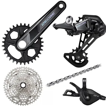 SHIMANO DEORE M6100 1x12 Bicycle Parts Groupset with Shifter Rear Chain CRANKSET Bracket Cassette Sprocket group set kits