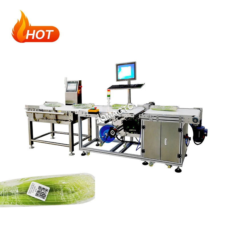 Automatic Container Box Supermarket Fresh Fruit Thermal Paper Weighing ...
