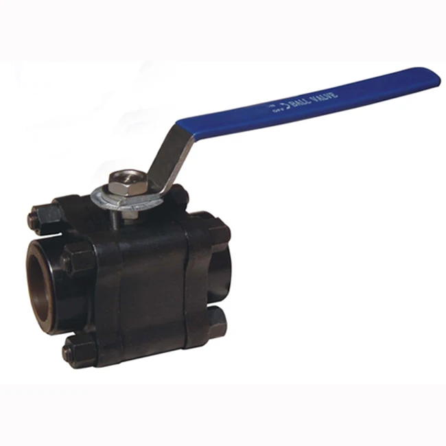 forged steel A105 3pc sw ball valve 800lb