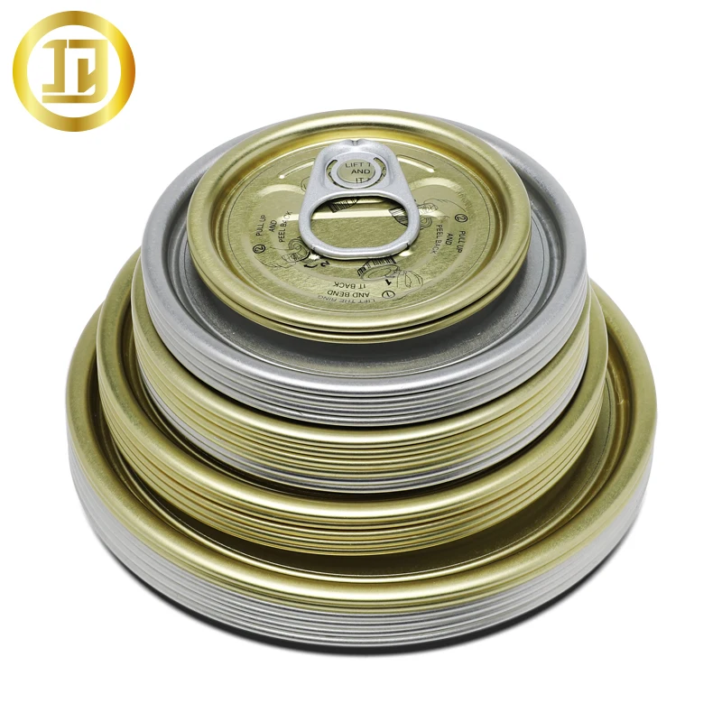 307# Tinplate Easy Open Ends Metal Material For Lids Bottle Caps 