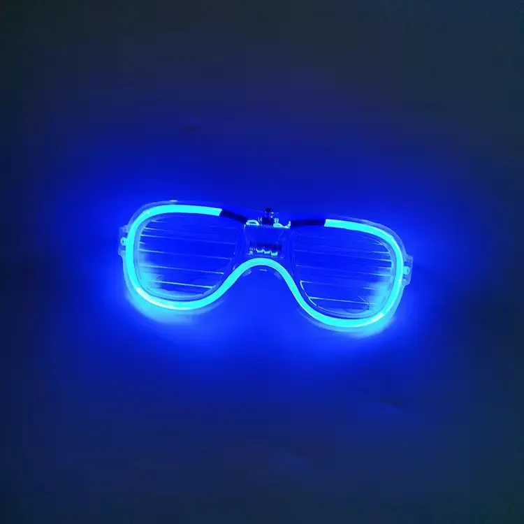 New Year Glow in Dark Party Supplies Shutter Shades LED Sunglasses 6 Color  Light up Glasses for Kids Adult - China Christmas Gifts and Present price