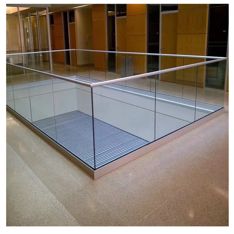 Ushaped Tempered Glass Railing Extruded Aluminium Profile U Channel