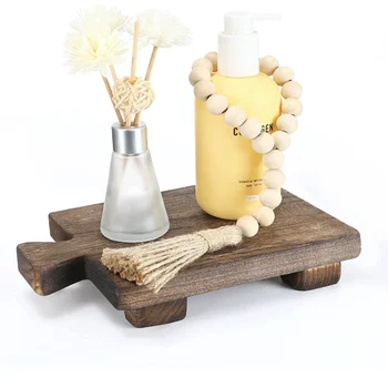 Wood Pedestal Stand Riser For Bathroom Home Kitchen Sink Holder Wooden ...