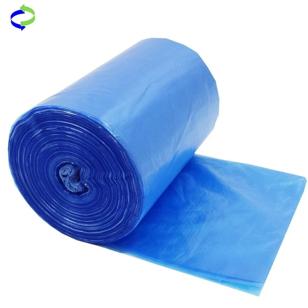 black hdpe recyclable plastic trash/garbage/rubbish/refuse bag