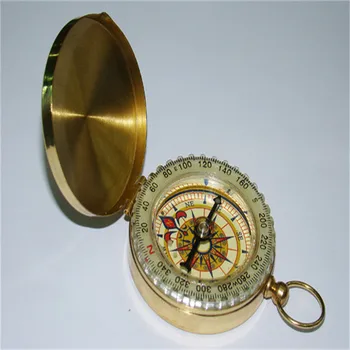 Travel Hiking Sale Fashion and Harmonious Classic Pocket Watch Style 360 degree Bronzing Antique Camping Compass