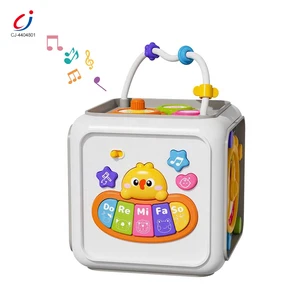 Chengji Hot Sell Multifunctional Montessori Toy Development Educational Activity Baby Busy Board Cube Montessori Sensory Toys