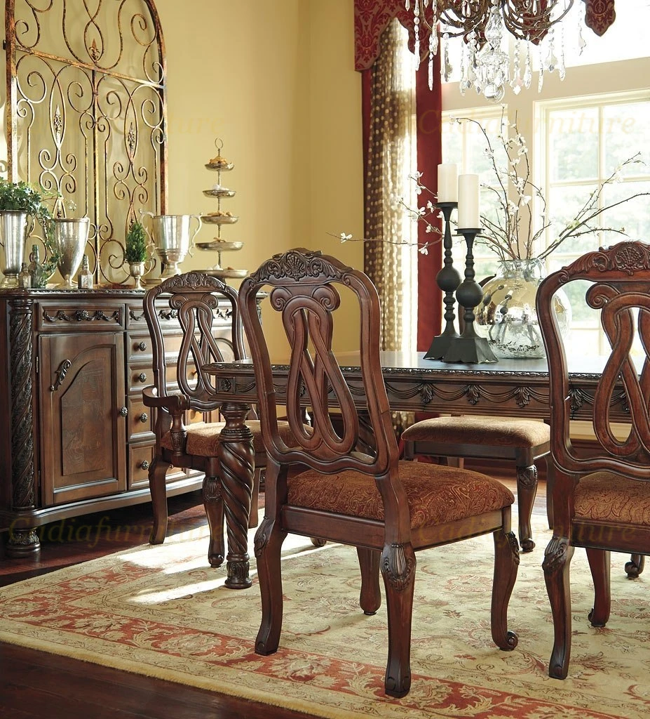 European Luxury Antique Design Dining Room Set Hand Carved Dining Room