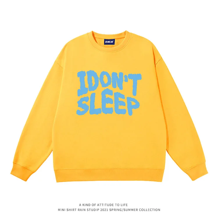 Sudaderas De Algodón Personalizadas Sin Capucha,Ropa Para Parte Superior  Femenina,Con Estampado De Palabras,Estilo Vintage,Con Rizo Francés Y Cuello  Redondo,Para Amantes - Buy Cercanas Sudadera Para Los Amantes,Vintage  Francés Terry Sudadera De Cuello