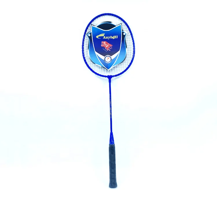 Wholesale Custom Unique Iron Steel Badminton Racket set  One Piece Custom Badminton Racquet with Bag details