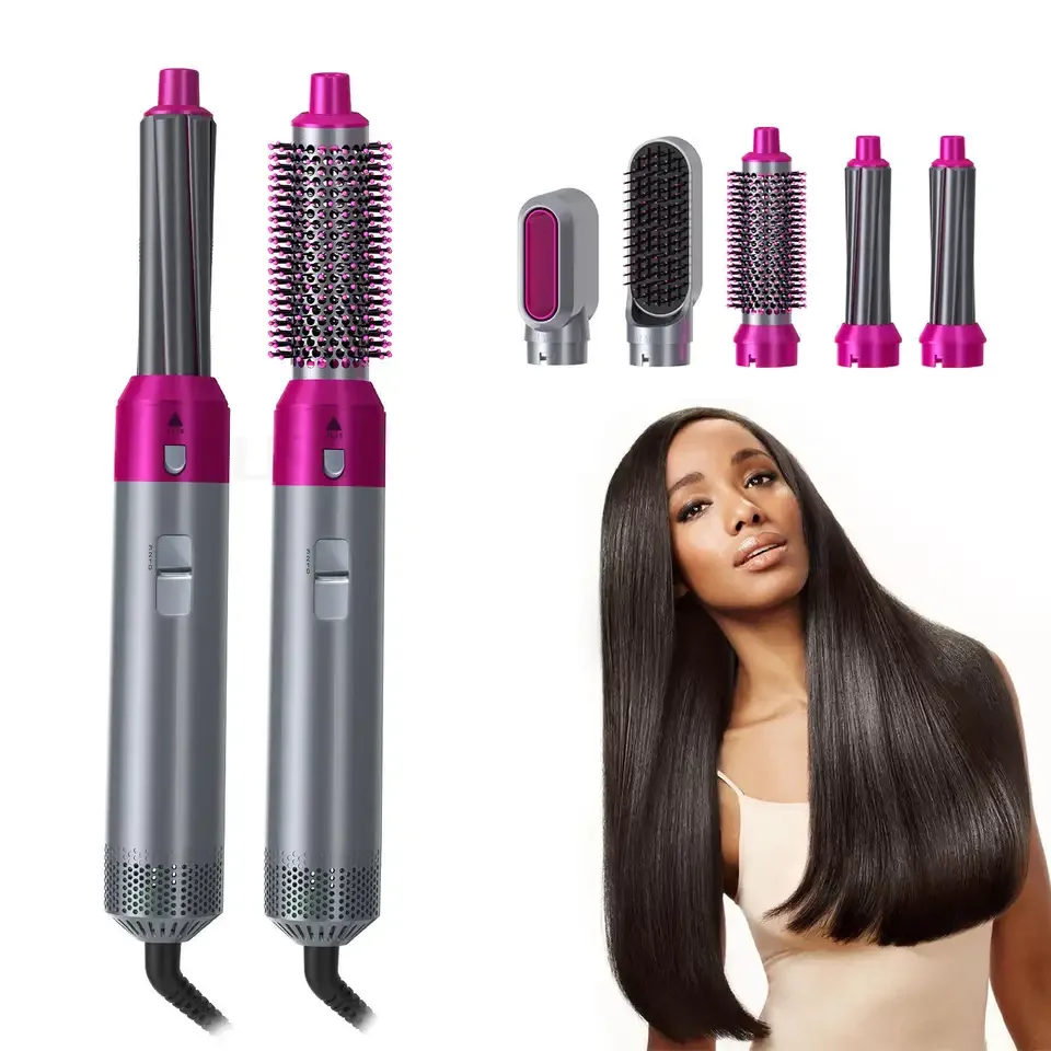Hot Sale 5 In 1 Hair Blow Dryer Curling Iron Hair Blower Curler Hair