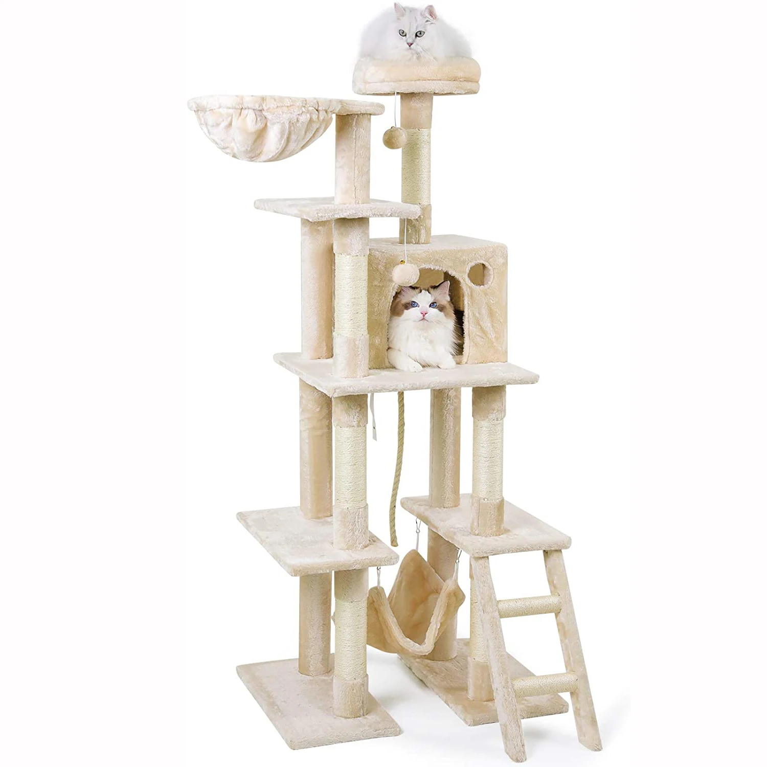 Luxury Outdoor Big Furniture Modern House Tower Wood Pet Scratcher