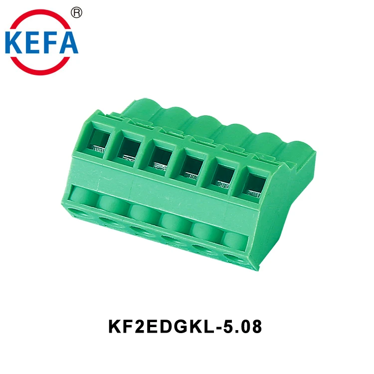 KF2EDGK-5.0 5.0mmピッチプラスチック中国供給パネルマウント着脱可能端子台メスおよびオス