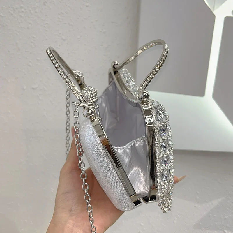 silver dress handbags Dasein Women's Evening Bags Formal Party Clutches Wedding Purses Cocktail  Prom Handbags with Frosted Glittering (Silver): Handbags: Amazon.com
