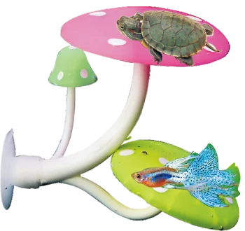 Silicone simulated Coral Fish tank decoration Fish tank decoration Betta Hammock - Mushroom lounge