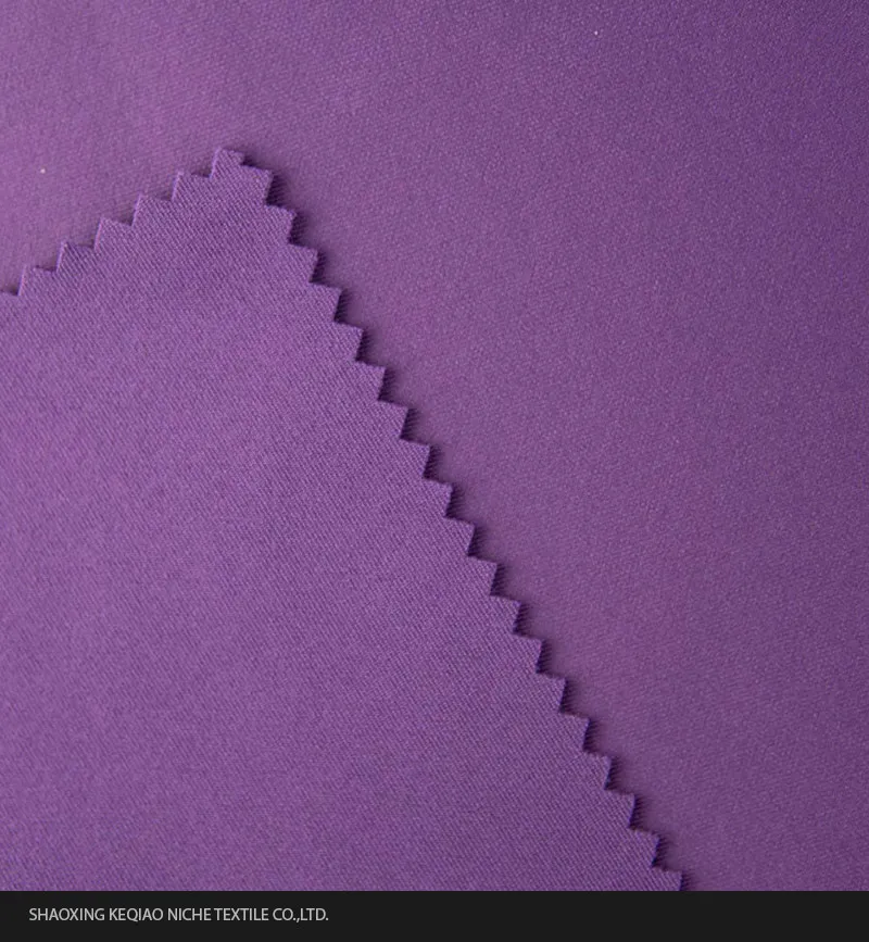 Odm Oem Customized Color Polyester Spandex Scuba Knit Quick Dry Elastic