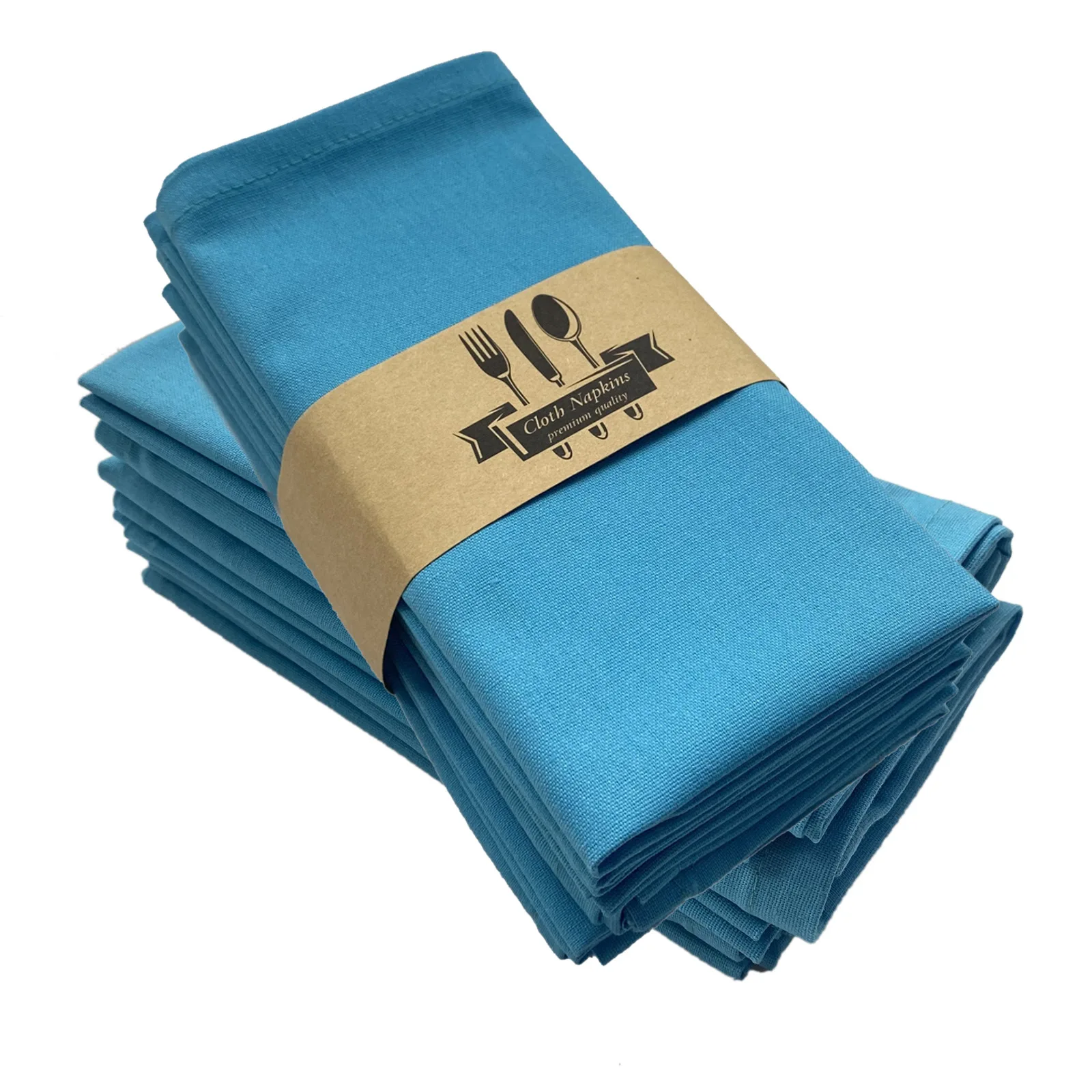 Luxury Dining Table Napkins Cloth For Wedding 16" Linen Cotton Blend